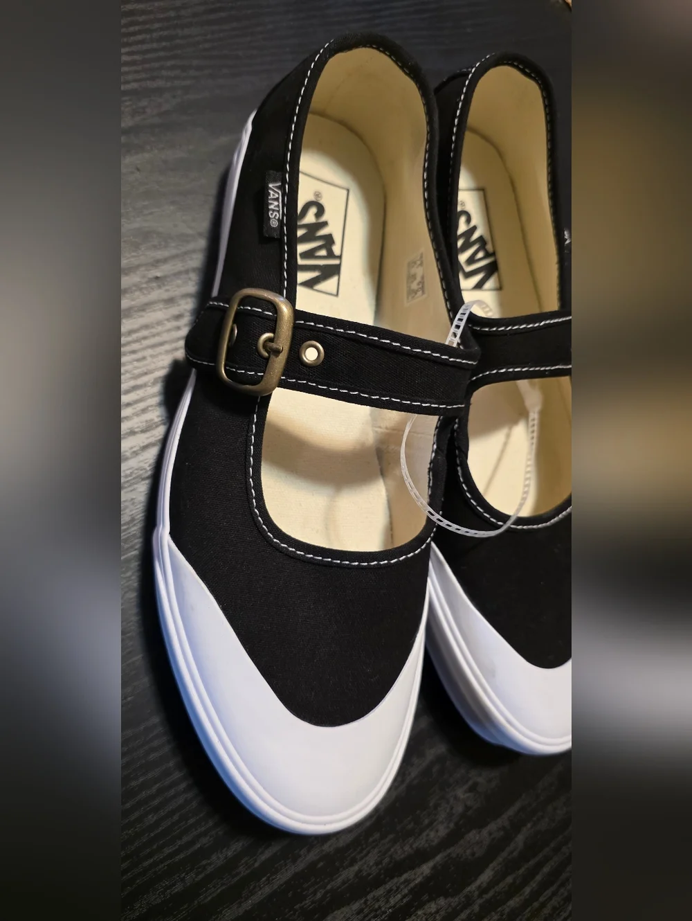 Vans Mary Jane Black Canvas Sneakers - Picture 3 of 7